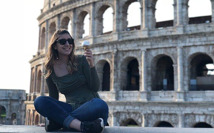 Public relations major Nicole Blair in Rome, Italy